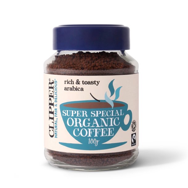 Clipper - ko Fairtrade Instant kaffe "Super Special" - 100 g.