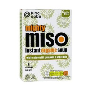 King soba Instant Miso suppe  Grskar & Grntsager  - 60g
