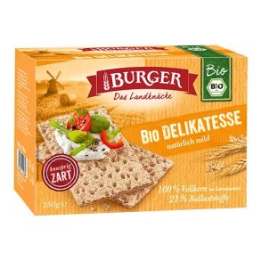 Biogan Burger Knkbrd fuldkorn - kologisk - 250 gr.
