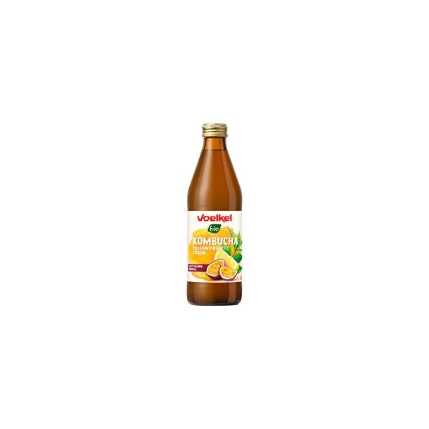 Voelkel Kombucha Passionsfrugt og Citron, Økologisk - 330 ml