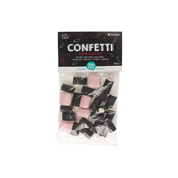 TerraSana Lakridsconfetti - kologisk - 80 gr.