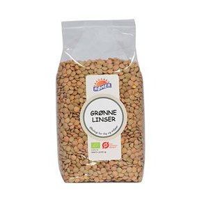 Rmer Grnne linser, kologisk - 500 g.