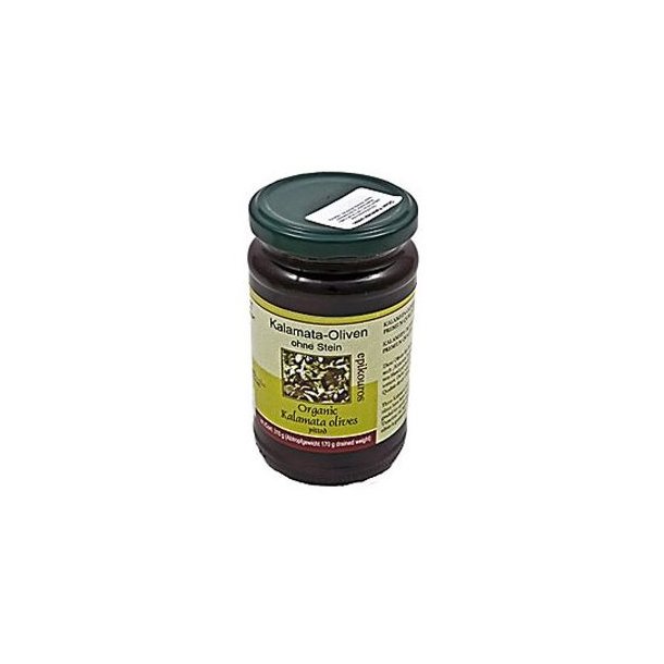 Rmer Kalamata Oliven uden sten, kologisk - 315 g.