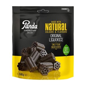 Panda Natural Original Lakrids - Naturlig slik uden tilstningsstoffer - 240 gr.
