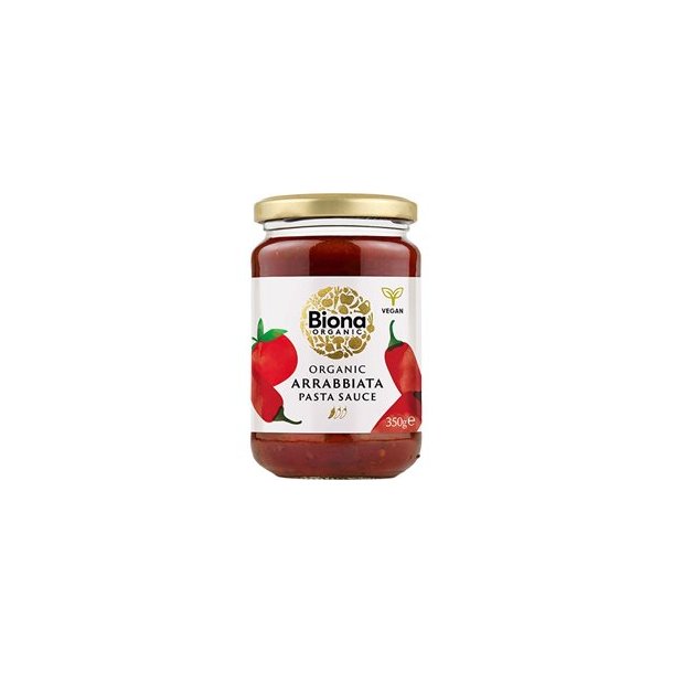 Biona Organic Pastasovs Arrabbiata, kologisk - 350 g.