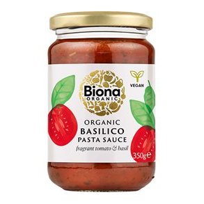 Biona Organic Pastasovs Basilico, kologisk - 350 g.
