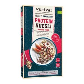 Unik Food protein Msli med Mandel og Figner, kologisk - 300 g.