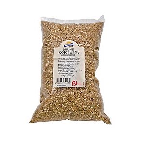Rmer Ris korte brune, kologisk - 1 kg.