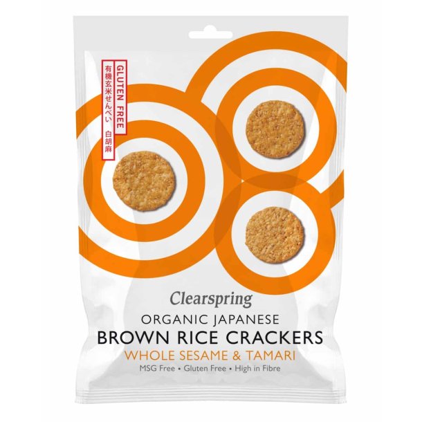 Clearspring Rice Crackers Sesame - kologisk - 40 g