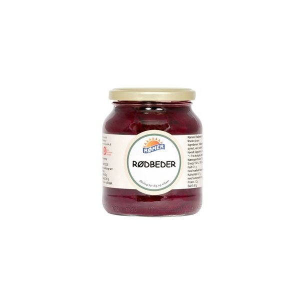 Rmer Rdbeder i glas, kologisk - 325 g.