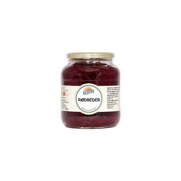 Rmer Rdbeder i glas, kologisk - 680 g.