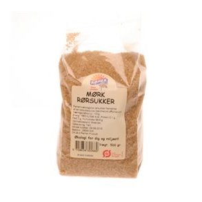 Rmer Rrsukker mrk, kologisk - 500 g.