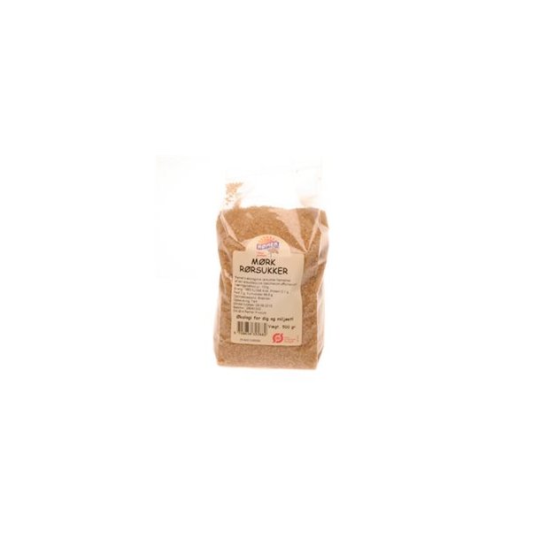 Rmer Rrsukker mrk, kologisk - 500 g.