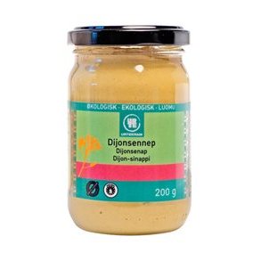 Urtekram Dijon Sennep, kologisk - 200 g.