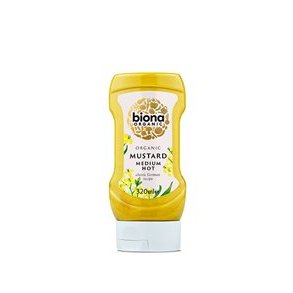 Biona Organic Sennep medium hot (squeezy), kologisk - 300 ml.