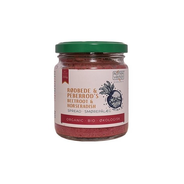 Rmer Vegan Smreplg Rdbede & Peberrods, kologisk - 200 g.