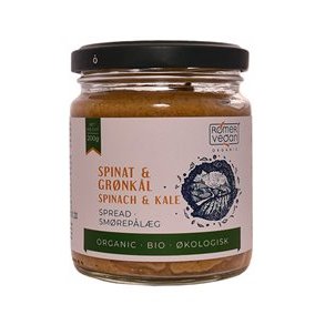 Rømer Vegan Smørepålæg Spinat & Grønkål, Økologisk - 200 g.