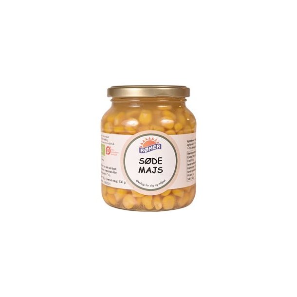 Rmer Sde Majs i glas, kologisk - 350 g.