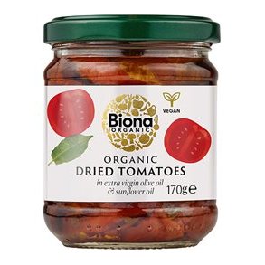 Biona Organic Soltrrede Tomater i olie, kologisk - 170 g.