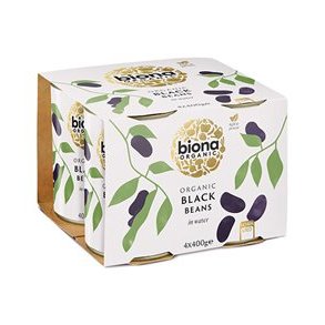 Biona Organic Sorte bnner, kologisk - 4 x 400 g.