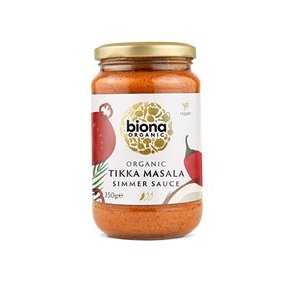 Biona Organic Tikki Masala simre sovs, kologisk og Vegansk - 350 g. 