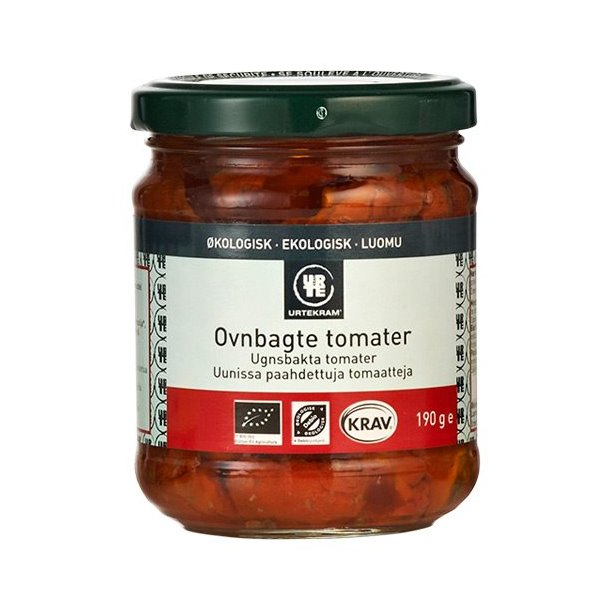 Urtekram Ovnbagte Tomater i olie kologisk - 190 g.