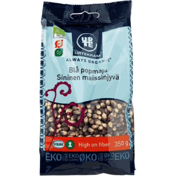 Urtekram Bl popmajs kologiske - 400 g.
