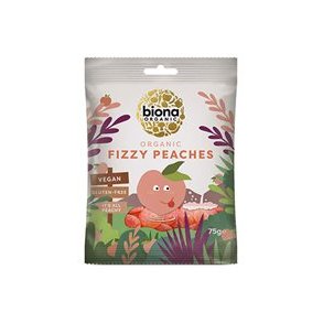 Biona Organic Vingummi Syrlige Ferskner. kologisk - 75 g.