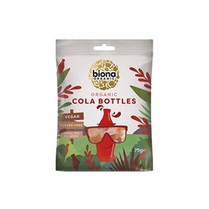 Biona Organic Vingummi Colaflasker, kologisk - 75 g.