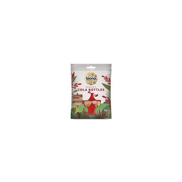 Biona Organic Vingummi Colaflasker, kologisk - 75 g.