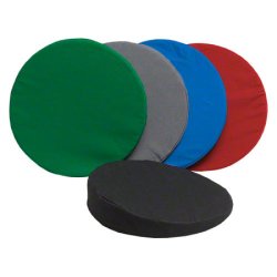 Rund kilepude med bomuldsbetrk - : 38 x 7/1 cm.