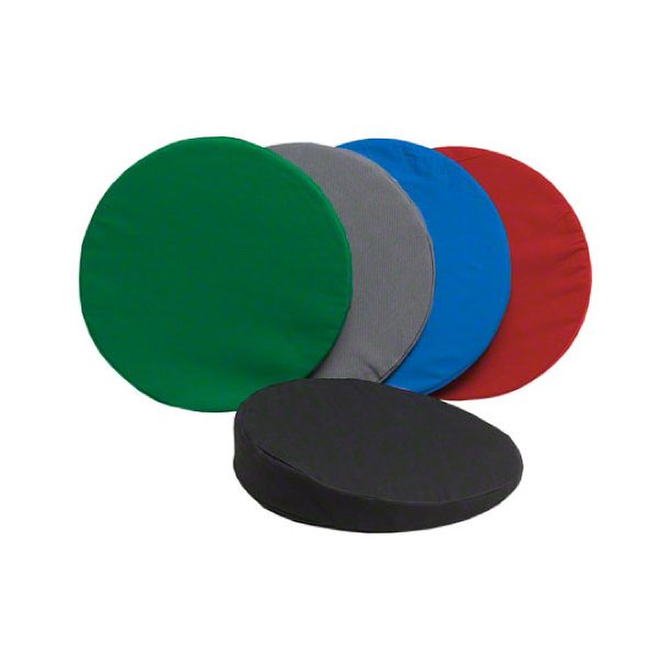 Rund kilepude med bomuldsbetrk - : 38 x 7/1 cm.
