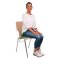 Rund kilepude med bomuldsbetrk - : 38 x 7/1 cm.