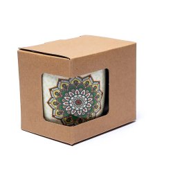 Test med krus og si - Grn Mandala