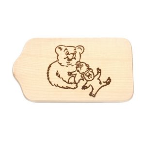 Biogan Lille smrebrt m. bjrnemor motiv