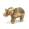Elefant statue, Guld farvet - 22 x 10 x 13