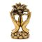 H�nder med Lotus statue, Guld farvet - 14,5 x 10 x 25 cm