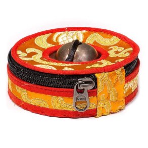 Etui til Tingshas, Orange/rød - Small