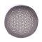 Yogi & Yogini Meditationspude med boghvedeskaller i Gr�, Flower of Life - 33 x 17 cm