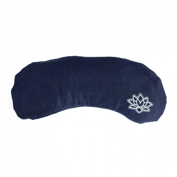 Bodhi Yoga jenpude i Mako-satin med lavendel og hrfr - kologisk Mørkeblå