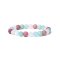 Armb�nd med Aquamarin, Rosenkvarts, Amazonit og Thulite i AA kvalitet