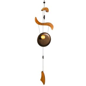 Feng Shui Vindspil med gong - 70 cm.