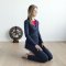 Bodhi Meditationsbnk Kyoto i olieret bgetr - sammenklappelig