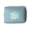Yogi & Yogini Rektangulr Meditationspude m. boghvedeskaller i salvie grn, Lotus - 38x28x13 cm