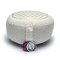 Yogi & Yogini Meditationspude med boghvedeskaller i Natur, Flower of Life - 33 x 17 cm