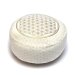 Yogi & Yogini Meditationspude med boghvedeskaller i Natur, Flower of Life - 33 x 17 cm