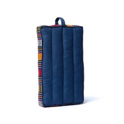 Bredygtig Rejse-Meditationspude m. tribalmnster - 32 x 17,5 x 3,5 cm. - Lille