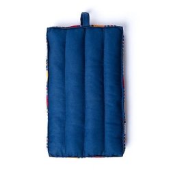 Bredygtig Rejse-Meditationspude m. tribalmnster - 32 x 17,5 x 3,5 cm. - Lille