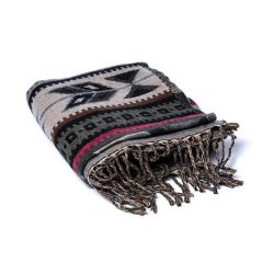 Luksus Meditationssjal i bldt akryl - Nomade - 100x200 cm.