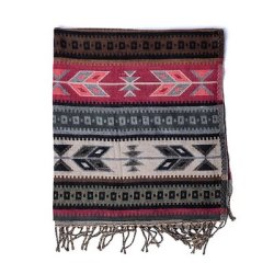 Luksus Meditationssjal i bldt akryl - Nomade - 100x200 cm.